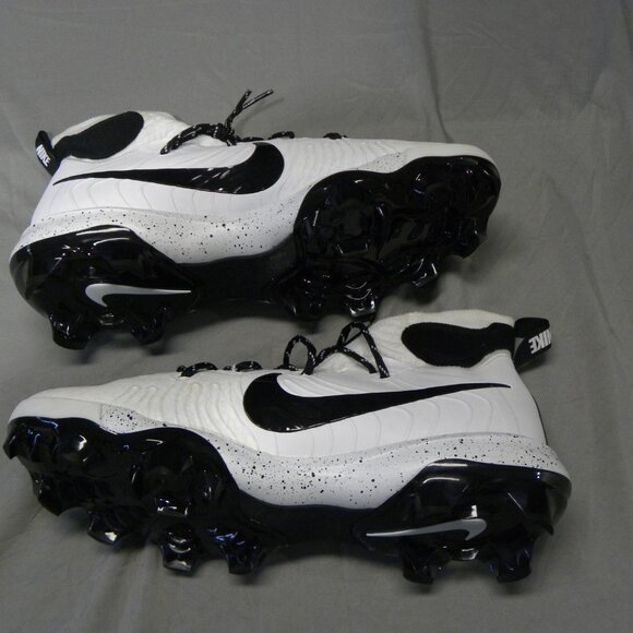 Nike Alpha Huarache NXT Baseball Cleats White/Black MCS Mens Size 13 - Picture 3 of 10